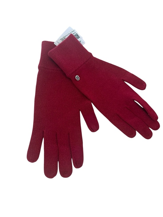 lululemon athletica Accessories - lululemon athletica Burgundy Knit Gloves NWT size large